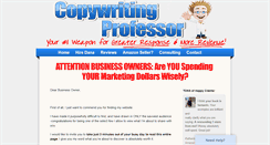Desktop Screenshot of copywritingprofessor.com